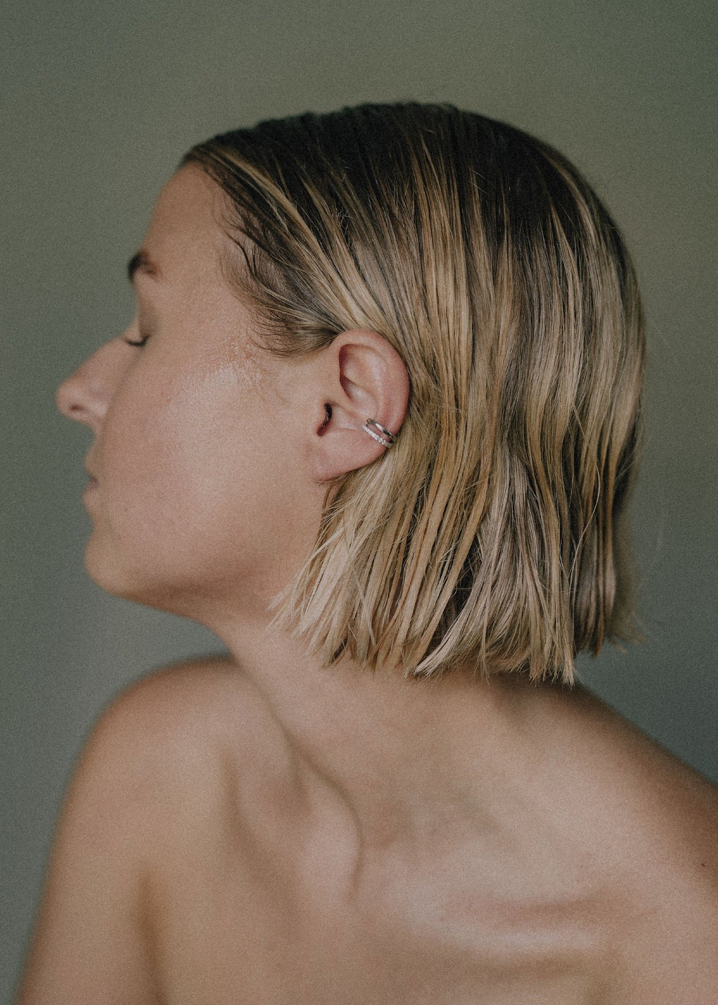 Nova Ear Cuff - White Gold