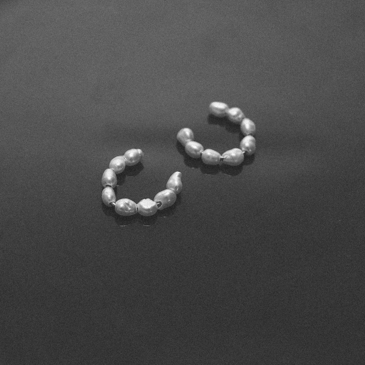 June Ear Cuff - Freshwater Pearl in White Gold