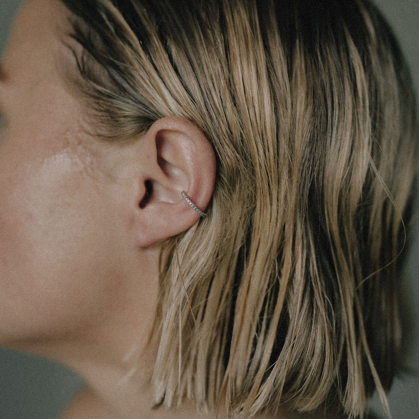 Ria Ear Cuff - White Gold