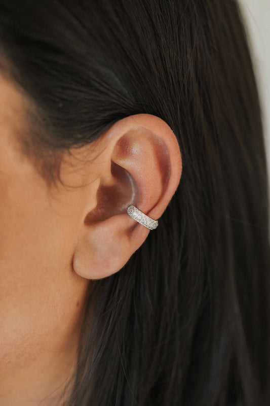 Isabella Ear Cuff - White Gold
