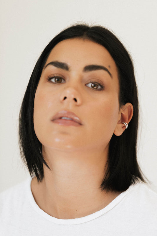 Nova Ear Cuff - White Gold