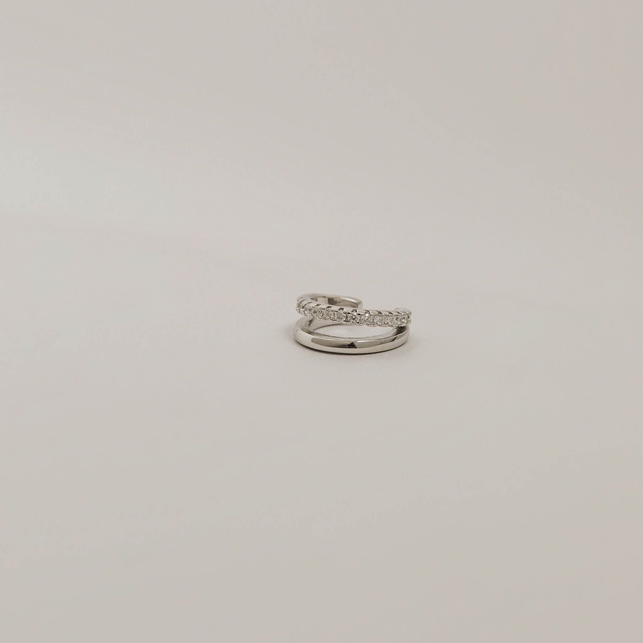 Nova Ear Cuff - White Gold