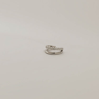 Nova Ear Cuff - White Gold