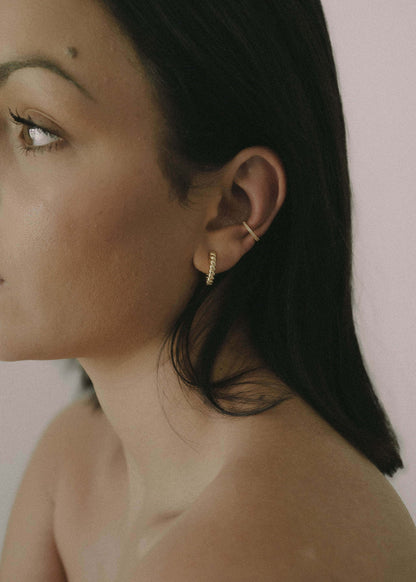 Mae Clip On Hoops - Gold