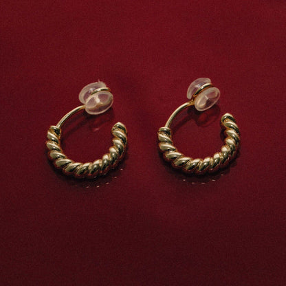 Mae Clip On Hoops - Gold