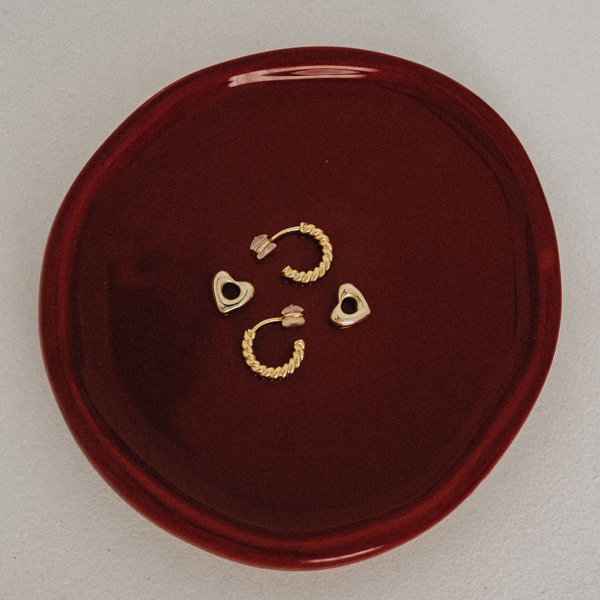 Mae Heart Charms - Gold