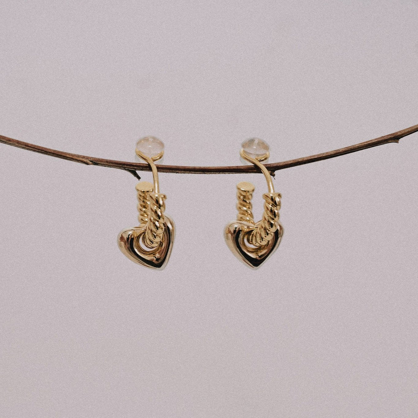 Mae Heart Charms - Gold