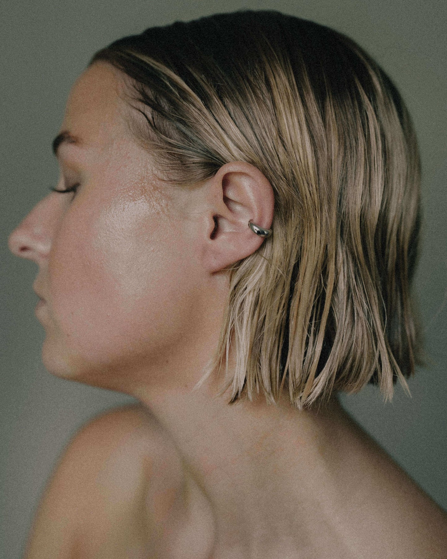 Luna Ear Cuff - White Gold