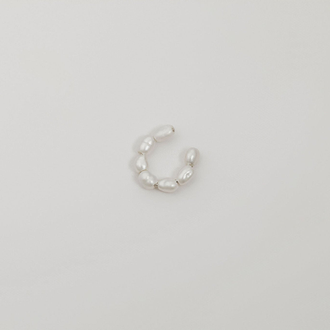 June Ear Cuff - White Gold