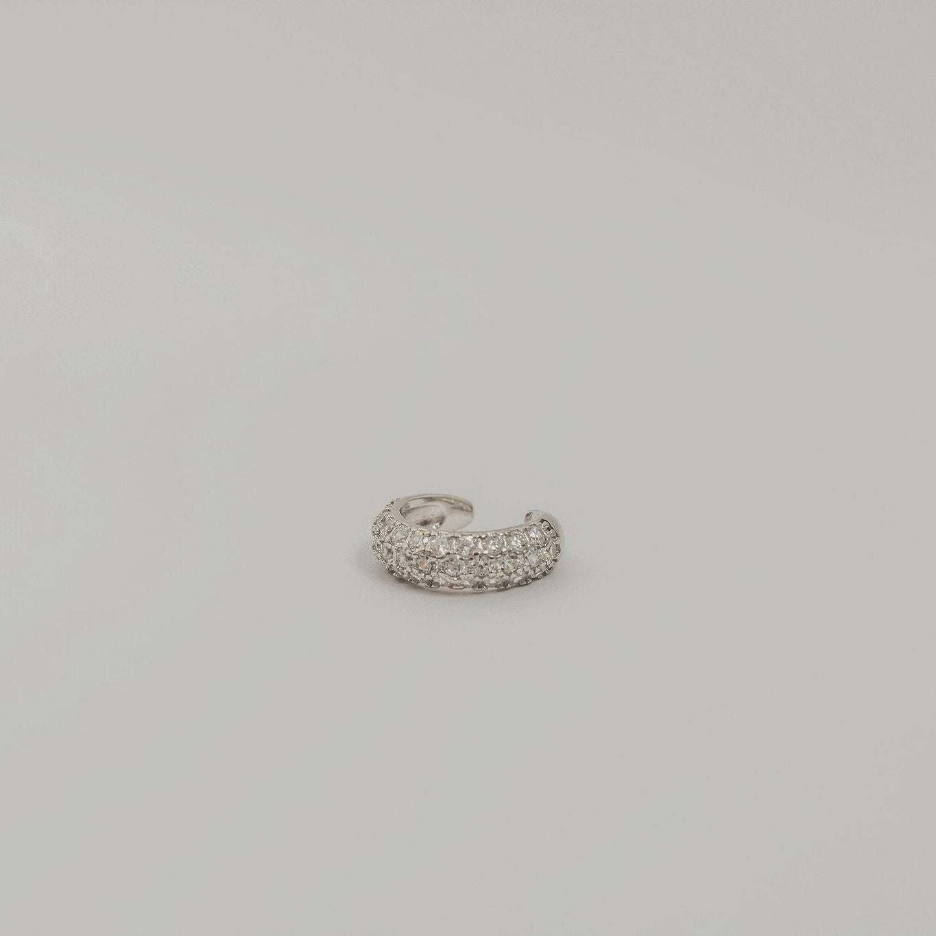 Isabella Ear Cuff - White Gold