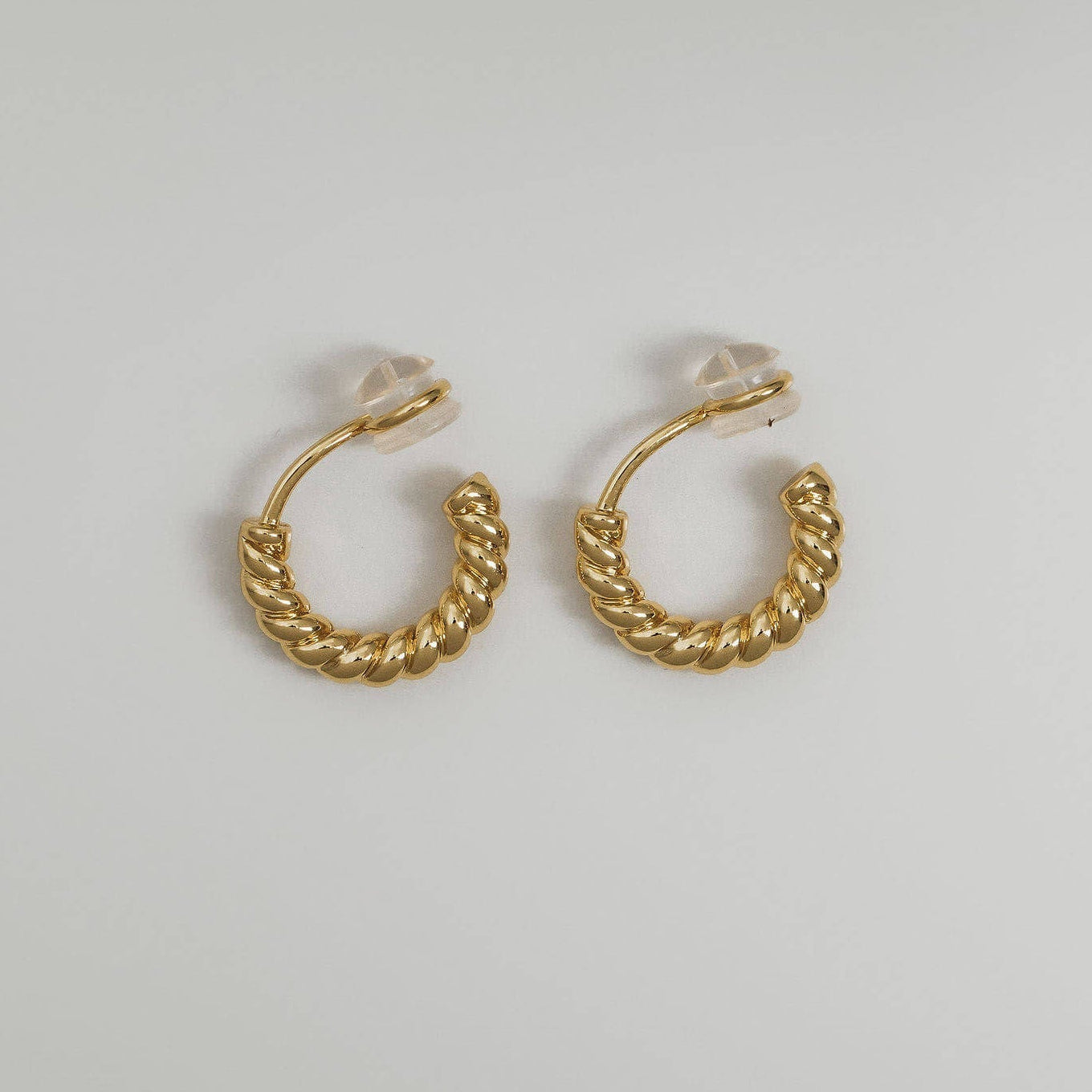 Mae Clip On Hoops - Gold